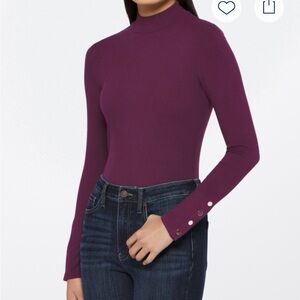 Elegant Burgundy Long Sleeve Bodysuit